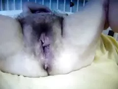 Grote harige oude kut in sperma! Amateur!