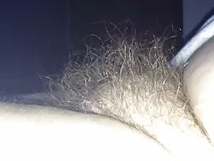 De gezwollen hairy bush van mijn vrouw.