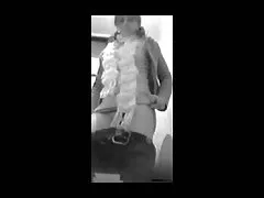 Harige meisje verborgen cam